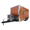 8.5' x 16' Concession Trailer Food Orange Event Catering