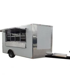 Cheap Concession Trailers Shop 20 8.5' x 12' Concession Trailer White Event Catering Food