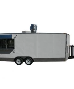 Concession Trailer 8.5'x20' White - BBQ Smoker Event Catering Food