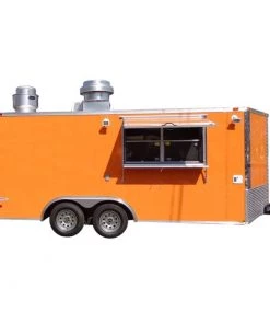 Concession Trailer 8.5'x16' Event Catering Food Vending (Orange)