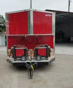 8.5' x 16' Red Half V-nose Half Flat Front Food Trailer With Appliances 55 8.5' x 16' Red Half V-nose Half Flat Front Food Trailer With Appliances -Cheap Concession Trailers Shop 20190606 144816 1
