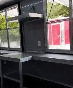 8.5' x 16' Red Half V-nose Half Flat Front Food Trailer With Appliances 54 8.5' x 16' Red Half V-nose Half Flat Front Food Trailer With Appliances -Cheap Concession Trailers Shop 20190606 144915 1