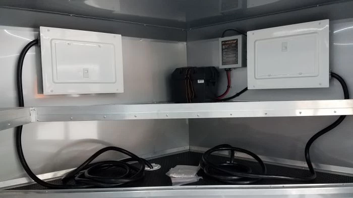 8.5' x 16' Red Half V-nose Half Flat Front Food Trailer With Appliances 16 8.5' x 16' Red Half V-nose Half Flat Front Food Trailer With Appliances - Image 16