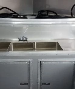 8.5' x 16' Red Half V-nose Half Flat Front Food Trailer With Appliances 41 8.5' x 16' Red Half V-nose Half Flat Front Food Trailer With Appliances -Cheap Concession Trailers Shop 20190606 144943 1