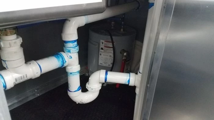 8.5' x 16' Red Half V-nose Half Flat Front Food Trailer With Appliances 13 8.5' x 16' Red Half V-nose Half Flat Front Food Trailer With Appliances - Image 13