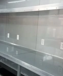 8.5' x 16' Red Half V-nose Half Flat Front Food Trailer With Appliances 34 8.5' x 16' Red Half V-nose Half Flat Front Food Trailer With Appliances -Cheap Concession Trailers Shop 20190606 145011 1