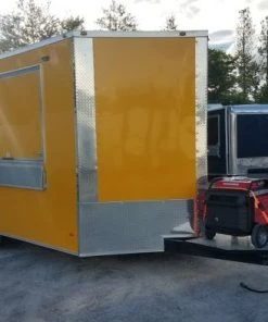 8.5' x 16' Yellow Food Concession Trailer with Appliances -Cheap Concession Trailers Shop 20190618 181517 1
