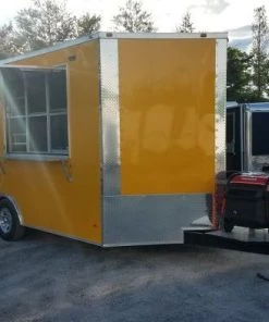 8.5' x 16' Yellow Food Concession Trailer with Appliances -Cheap Concession Trailers Shop 20190618 181557 1