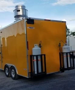 8.5' x 16' Yellow Food Concession Trailer with Appliances -Cheap Concession Trailers Shop 20190618 181632 1