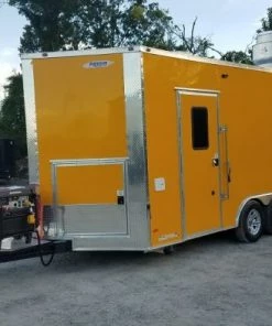 8.5' x 16' Yellow Food Concession Trailer with Appliances -Cheap Concession Trailers Shop 20190618 181652 1