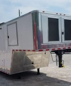 8.5' x 33' White Goose-Neck Mobile Veterinary Clinic -Cheap Concession Trailers Shop 20190629 115300 1