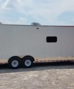 8.5' x 33' White Goose-Neck Mobile Veterinary Clinic -Cheap Concession Trailers Shop 20190629 115318 1