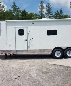 8.5' x 33' White Goose-Neck Mobile Veterinary Clinic -Cheap Concession Trailers Shop 20190629 115403 1
