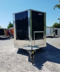 8.5' x 24' Porch Style Black Concession Food Trailer -Cheap Concession Trailers Shop 20190816 105707 1