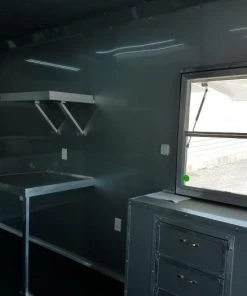 8.5' x 24' Porch Style Black Concession Food Trailer -Cheap Concession Trailers Shop 20190816 110035 1