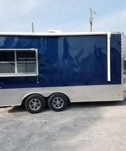 8.5' x 16' Indigo Blue Enclosed Pharmaceutical Trailer