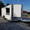 8.5' x 20' White Custom Concession Food Trailer With Appliances