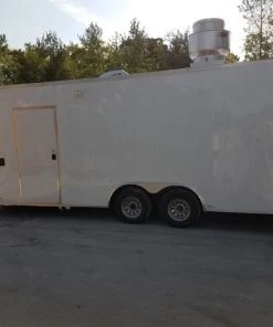 8.5' x 20' White Custom Concession Food Trailer With Appliances -Cheap Concession Trailers Shop 20190821 164739 1 1