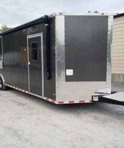 8.5' x 28' Charcoal Grey Concession Food Trailer -Cheap Concession Trailers Shop 20190827 185301 1 1 1