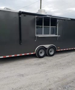 8.5' x 28' Charcoal Grey Concession Food Trailer -Cheap Concession Trailers Shop 20190827 185354 1 1 1