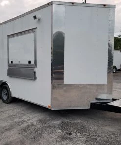 8.5' x 16' White Concession Food Trailer With Appliances -Cheap Concession Trailers Shop 20190827 192025 1 1