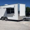 8.5' x 16' White Concession Food Trailer With Appliances