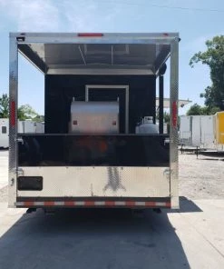 8.5' x 24' Porch Style Black Concession Food Trailer With Appliances -Cheap Concession Trailers Shop 20190830 124237 1