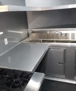 8.5' x 24' Porch Style Black Concession Food Trailer With Appliances -Cheap Concession Trailers Shop 20190830 124417 1