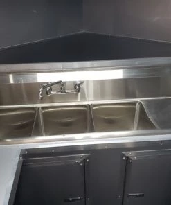 8.5' x 24' Porch Style Black Concession Food Trailer With Appliances -Cheap Concession Trailers Shop 20190830 124424 1