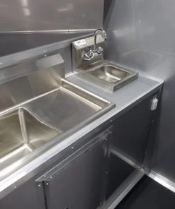 8.5' x 24' Porch Style Black Concession Food Trailer With Appliances -Cheap Concession Trailers Shop 20190830 124427 1