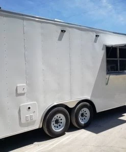 8.5' x 18' White Concession Food Trailer with Restroom 41 8.5' x 18' White Concession Food Trailer with Restroom -Cheap Concession Trailers Shop 20190830 125703 1 2