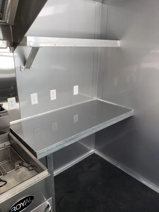 8.5' x 18' White Concession Food Trailer with Restroom 2 8.5' x 18' White Concession Food Trailer with Restroom - Image 2