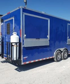 8.5' x 28' Cobalt Blue Catering Concession Food Trailer With Appliances 49 8.5' x 28' Cobalt Blue Catering Concession Food Trailer With Appliances -Cheap Concession Trailers Shop 20190907 144858 1