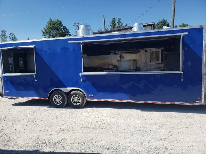 8.5' x 28' Cobalt Blue Catering Concession Food Trailer With Appliances 3 8.5' x 28' Cobalt Blue Catering Concession Food Trailer With Appliances - Image 3
