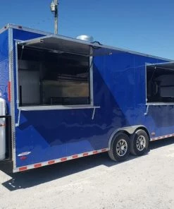 8.5' x 28' Cobalt Blue Catering Concession Food Trailer With Appliances 48 8.5' x 28' Cobalt Blue Catering Concession Food Trailer With Appliances -Cheap Concession Trailers Shop 20190907 145055 1