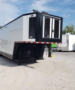 8.5' x 40' White Gooseneck Concession Food Trailer 55 8.5' x 40' White Gooseneck Concession Food Trailer -Cheap Concession Trailers Shop 20190909 160111 2