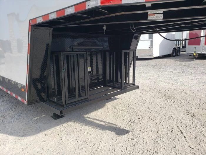 8.5' x 40' White Gooseneck Concession Food Trailer 18 8.5' x 40' White Gooseneck Concession Food Trailer - Image 18