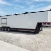 8.5' x 40' White Gooseneck Concession Food Trailer