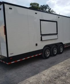 8.5' x 40' White Gooseneck Concession Food Trailer 39 8.5' x 40' White Gooseneck Concession Food Trailer -Cheap Concession Trailers Shop 20190909 160219 2