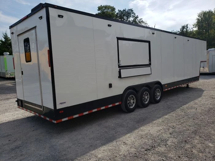 8.5' x 40' White Gooseneck Concession Food Trailer 7 8.5' x 40' White Gooseneck Concession Food Trailer - Image 7