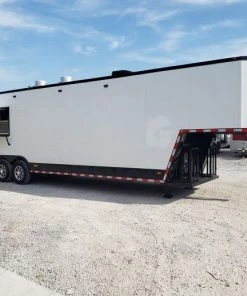 8.5' x 40' White Gooseneck Concession Food Trailer 59 8.5' x 40' White Gooseneck Concession Food Trailer -Cheap Concession Trailers Shop 20190909 160248 2