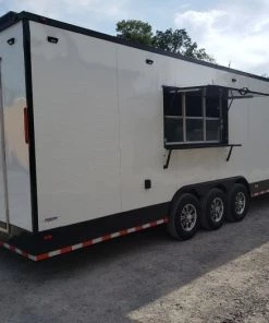 8.5' x 40' White Gooseneck Concession Food Trailer 51 8.5' x 40' White Gooseneck Concession Food Trailer -Cheap Concession Trailers Shop 20190909 160303 2