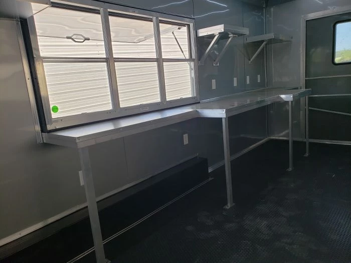 8.5' x 40' White Gooseneck Concession Food Trailer 31 8.5' x 40' White Gooseneck Concession Food Trailer - Image 31