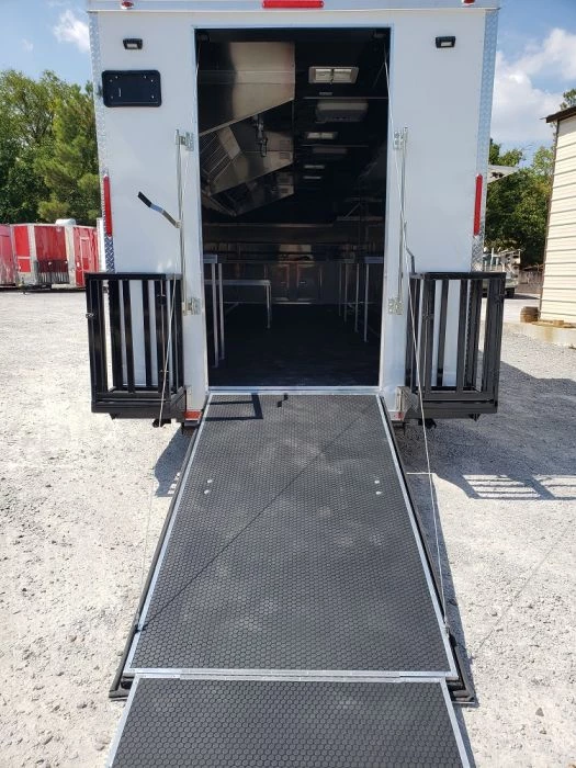 8.5' x 32' White Vending Concession Food Trailer 3 8.5' x 32' White Vending Concession Food Trailer - Image 3