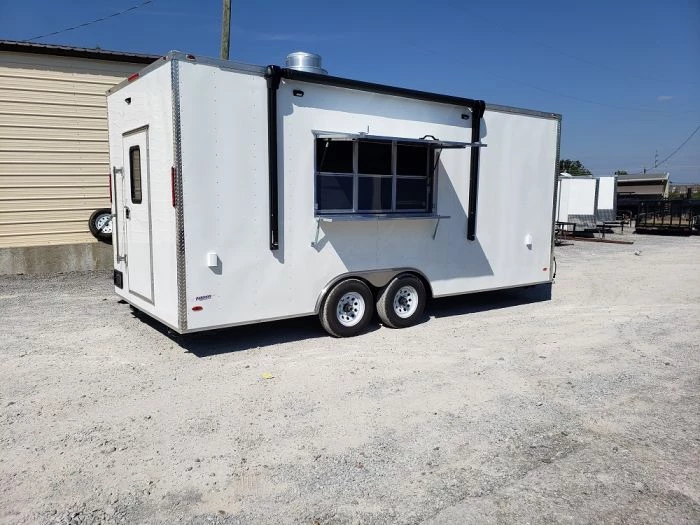 8.5' x 20' White Concession Food Trailer 9 8.5' x 20' White Concession Food Trailer - Image 9