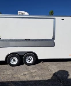 White 8.5x16 Catering Concession Food Trailer -Cheap Concession Trailers Shop 20190924 091609 1