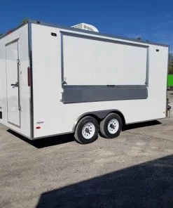 White 8.5x16 Catering Concession Food Trailer -Cheap Concession Trailers Shop 20190924 091614 1