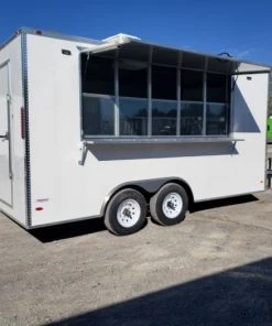 White 8.5x16 Catering Concession Food Trailer -Cheap Concession Trailers Shop 20190924 091740 1