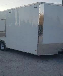 8.5' x 20' White Bakery Concession Food Trailer With Appliances