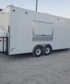 8.5' x 20' White Bakery Concession Food Trailer With Appliances -Cheap Concession Trailers Shop 20191001 175228 1